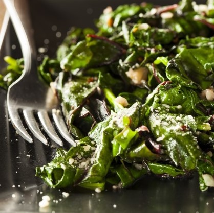 Wilted Greens With Garlic