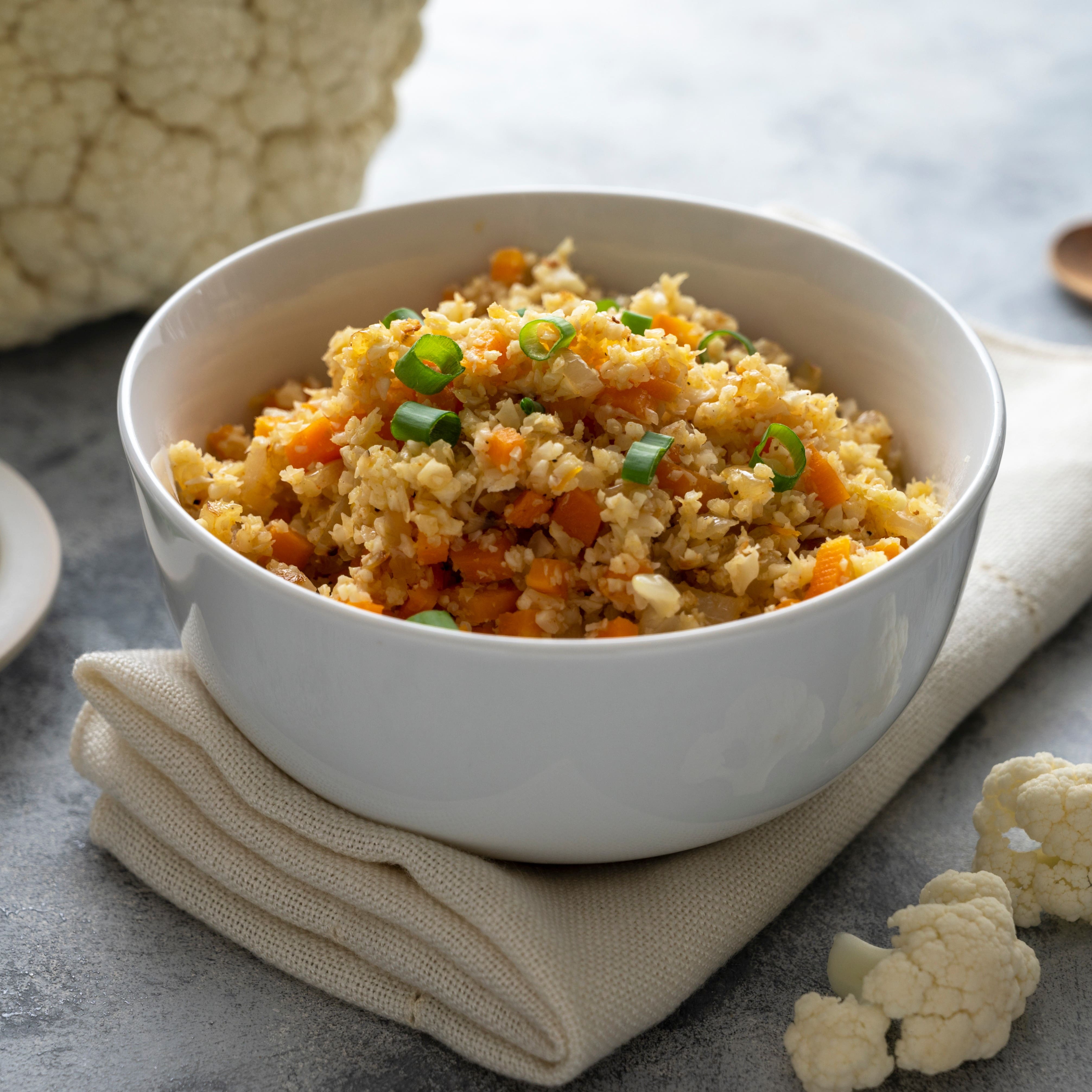 Cauliflower fried veggie rice